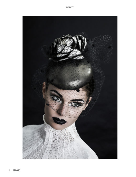 Amazing Fashion Photography hats and black lips