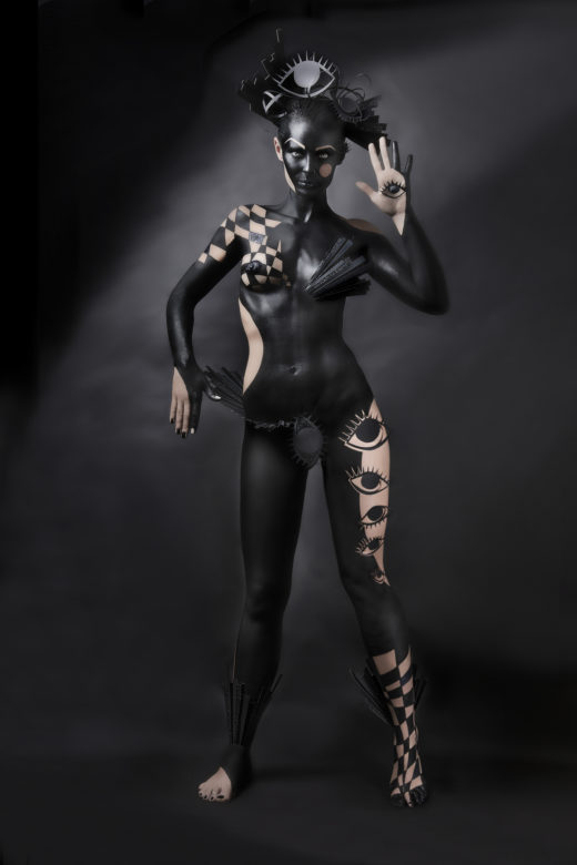 into the void dark beauty mag body paint project amazing art