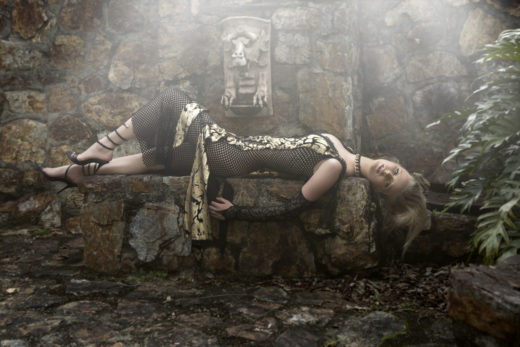 gothic feel castle beautiful  Taylah model in the fashion Editorial