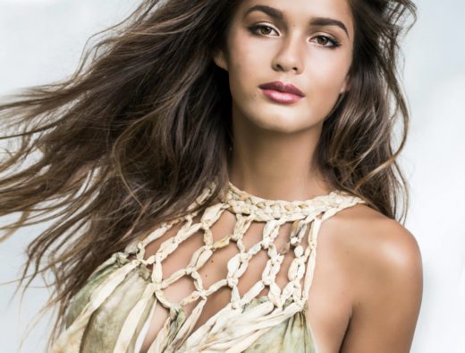 macrame nots and silk for the model best beauty shoot in Byron bay Australia