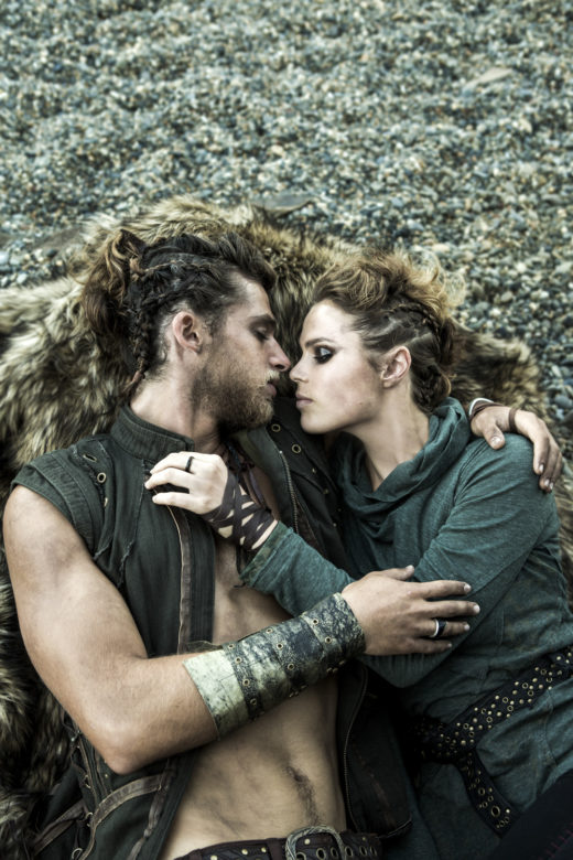 sexy couple in love vikings byron bay